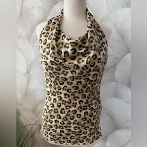 Leopard Print Halter Top